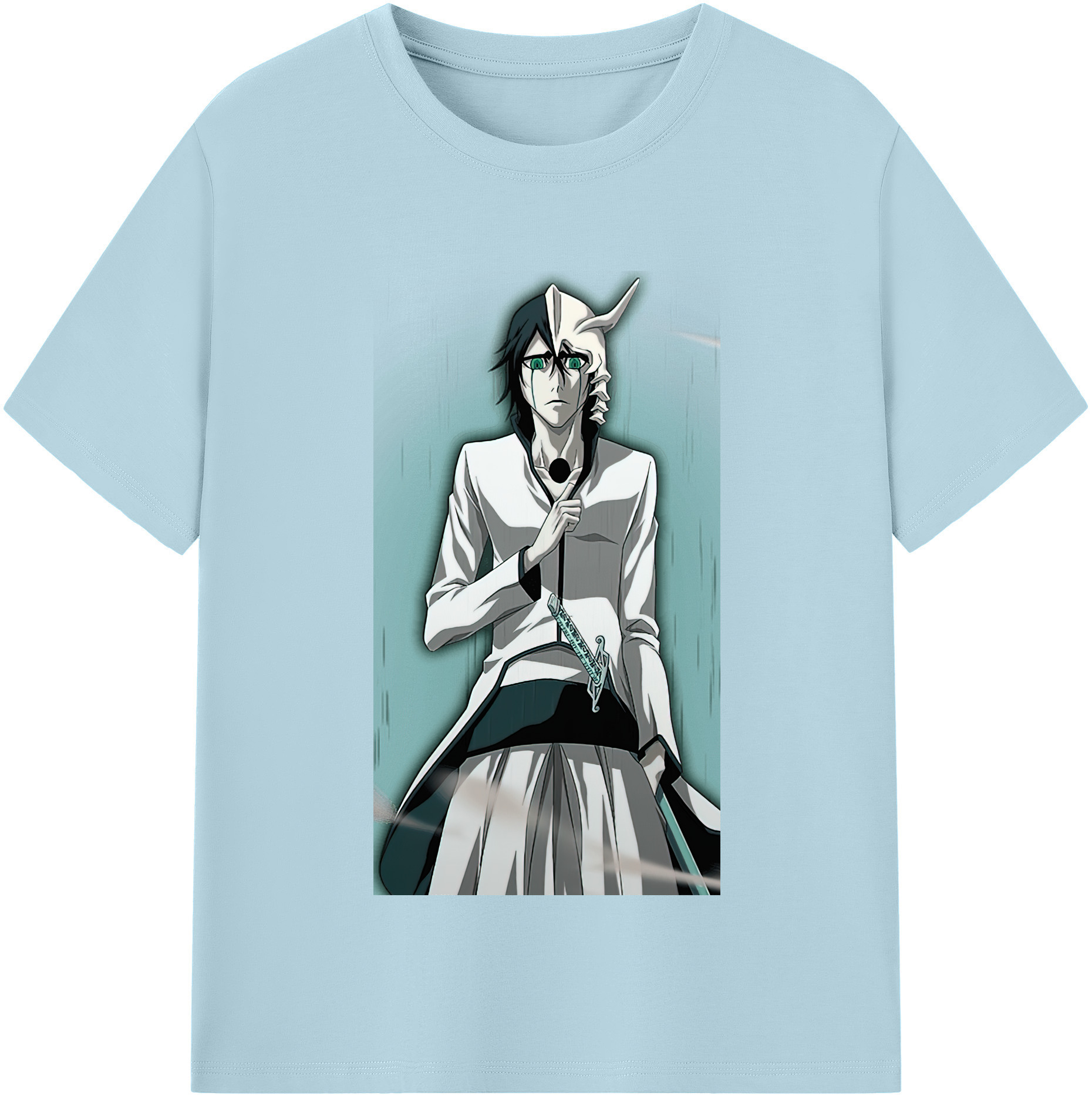 （画像用） ブリーチ ウルキオラ·シファー BLEACH Ulquiorra cifer 綿100％半袖Tシャツ（フロントプリント）